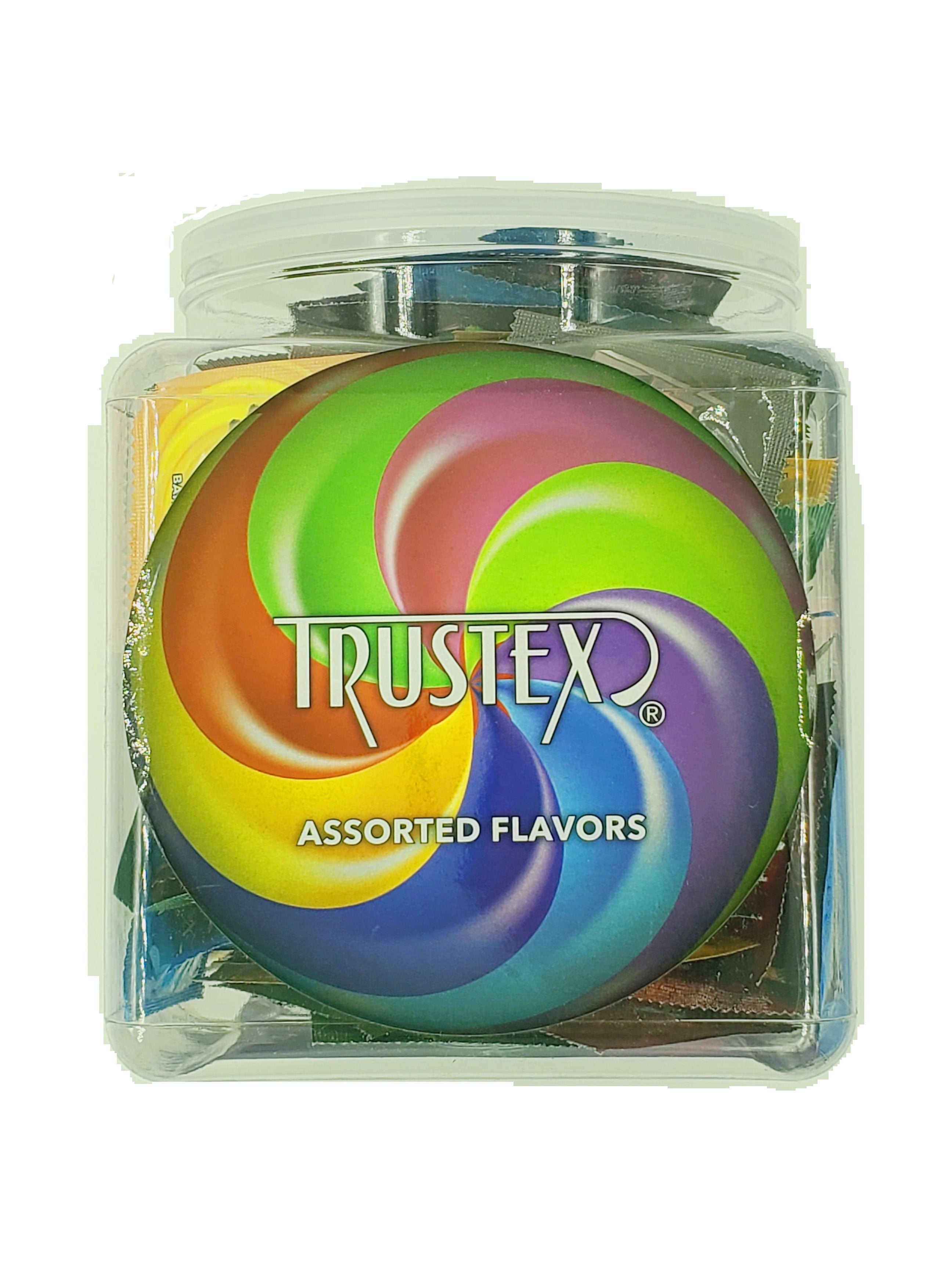 "Trustex Flavored Lubricated Condoms 144 Pieces Box - Assorted Flavors AL-8050B"