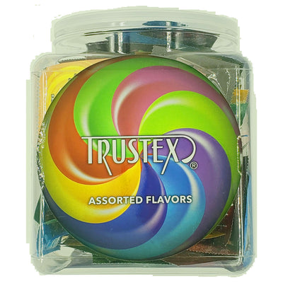 "Trustex Flavored Lubricated Condoms 144 Pieces Box - Assorted Flavors AL-8050B"