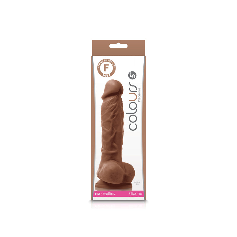 "Colours - Pleasures - 5 Inch Dildo - Brown NSN-0405-12"