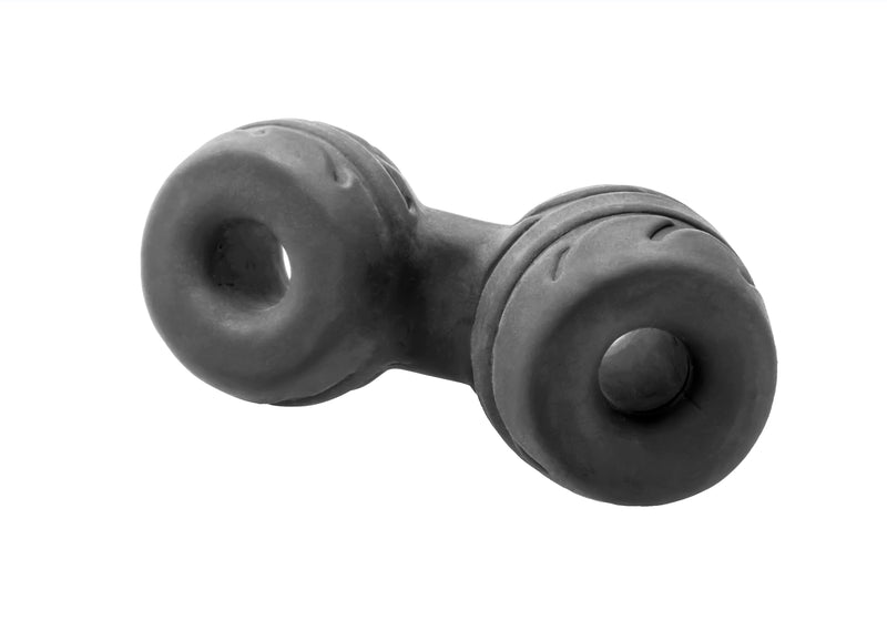 "Silaskin Cock & Ball Ring and Stretcher - Black PF-CR12B"