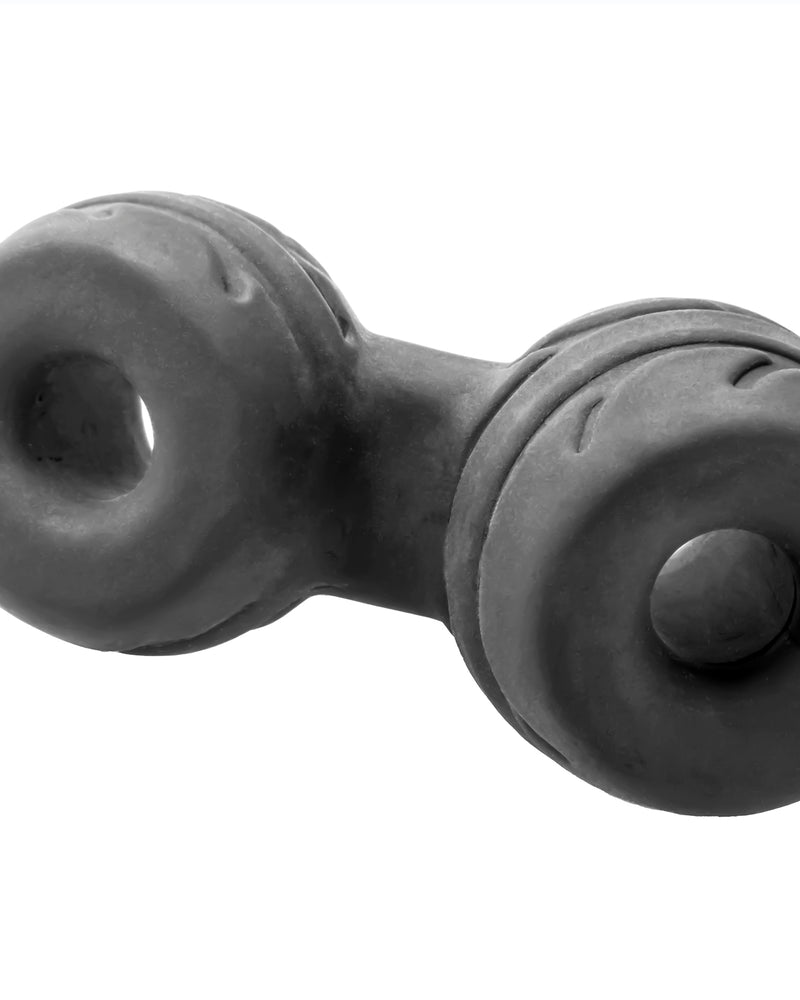 "Silaskin Cock & Ball Ring and Stretcher - Black PF-CR12B"