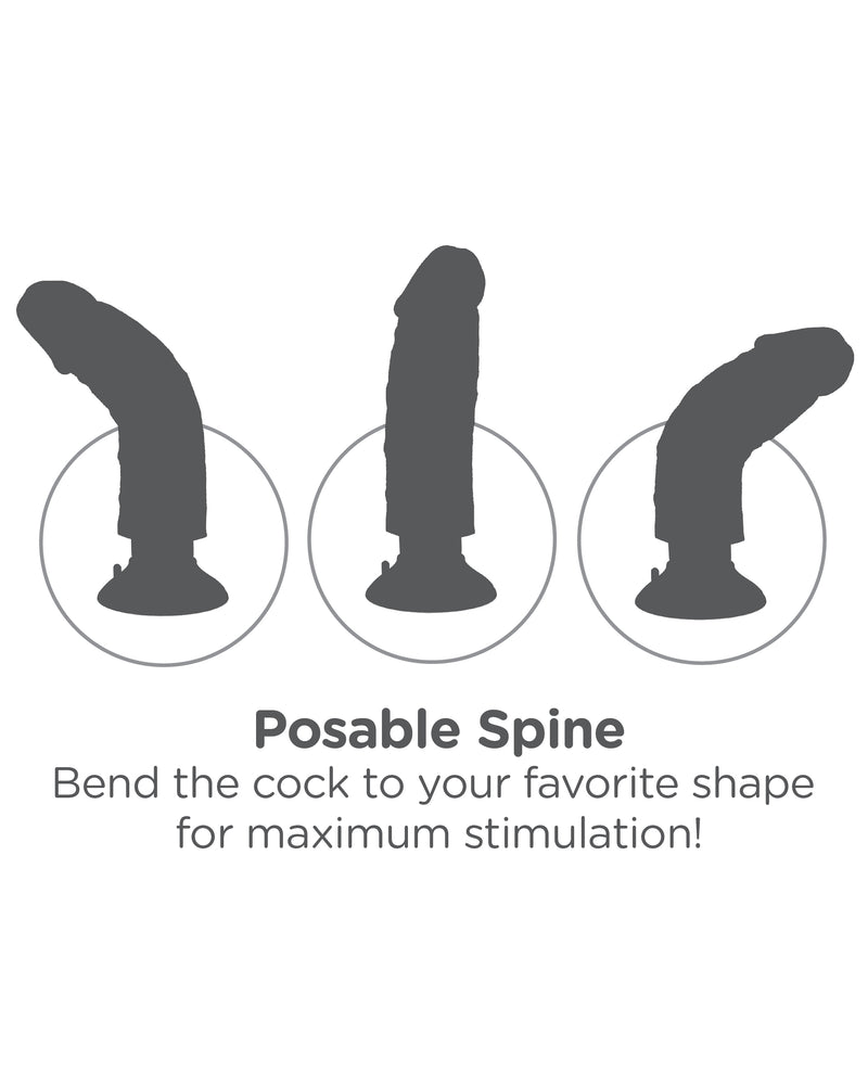 "King Cock 10-Inch Vibrating Cock With Balls - Flesh PD5410-21"