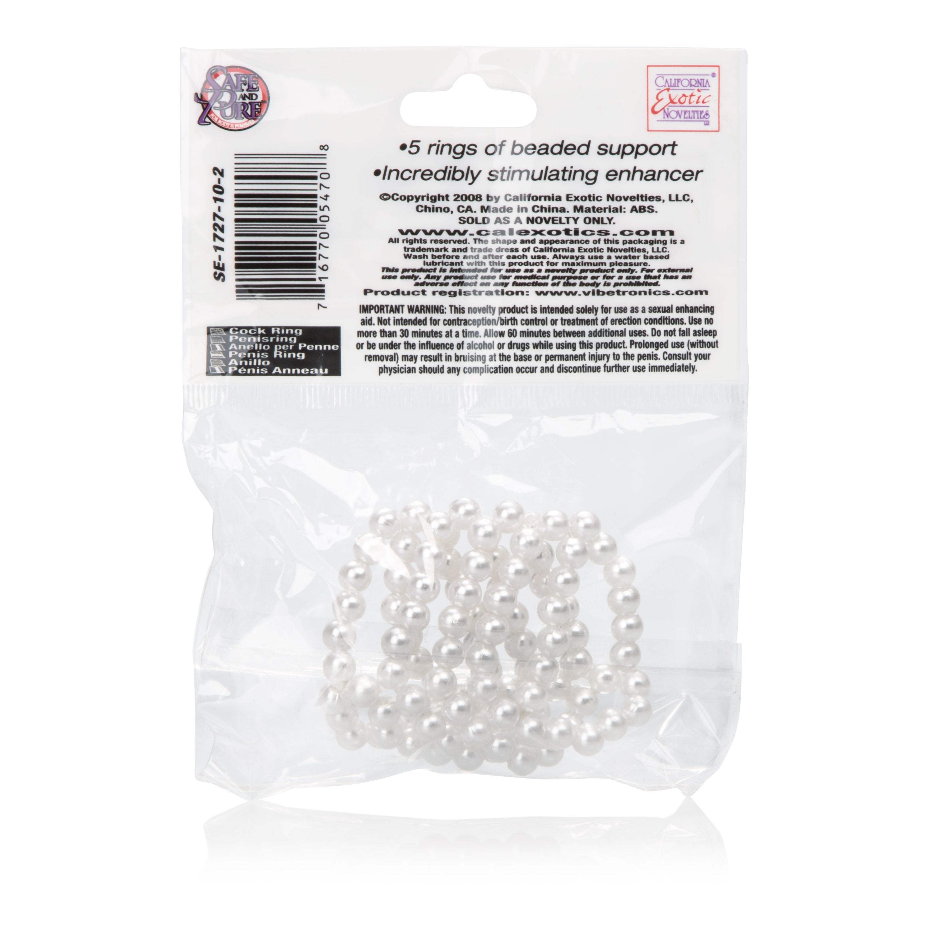 Basic Essentials Pearl Stroker Beads - Small