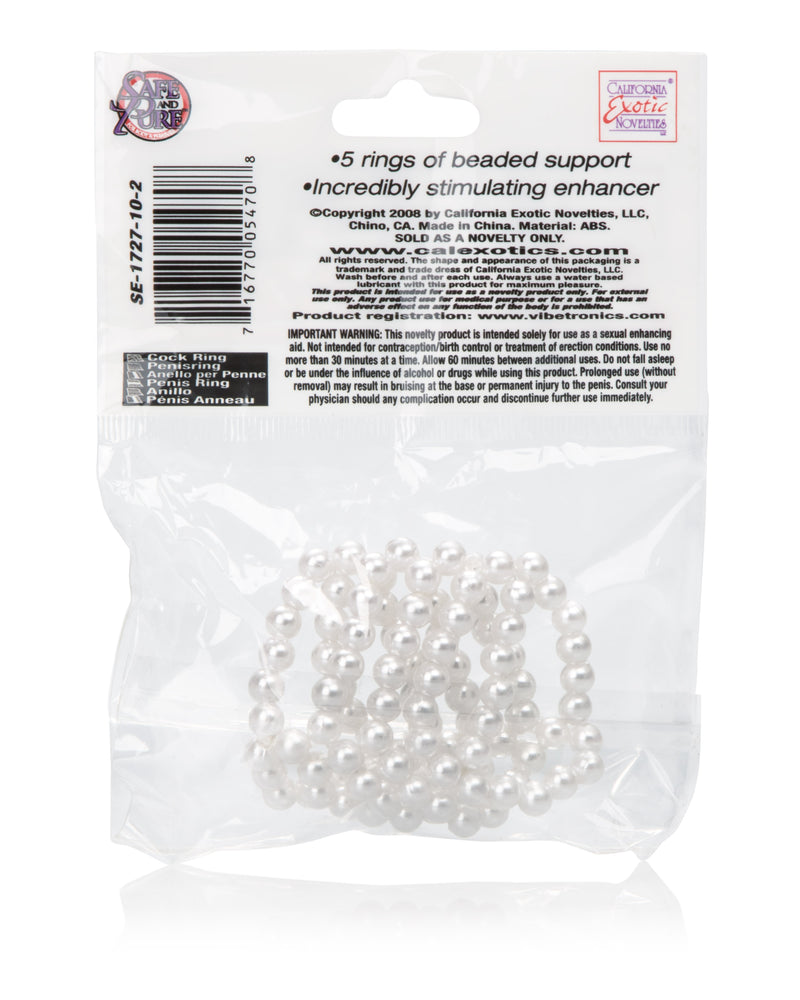 Basic Essentials Pearl Stroker Beads - Small