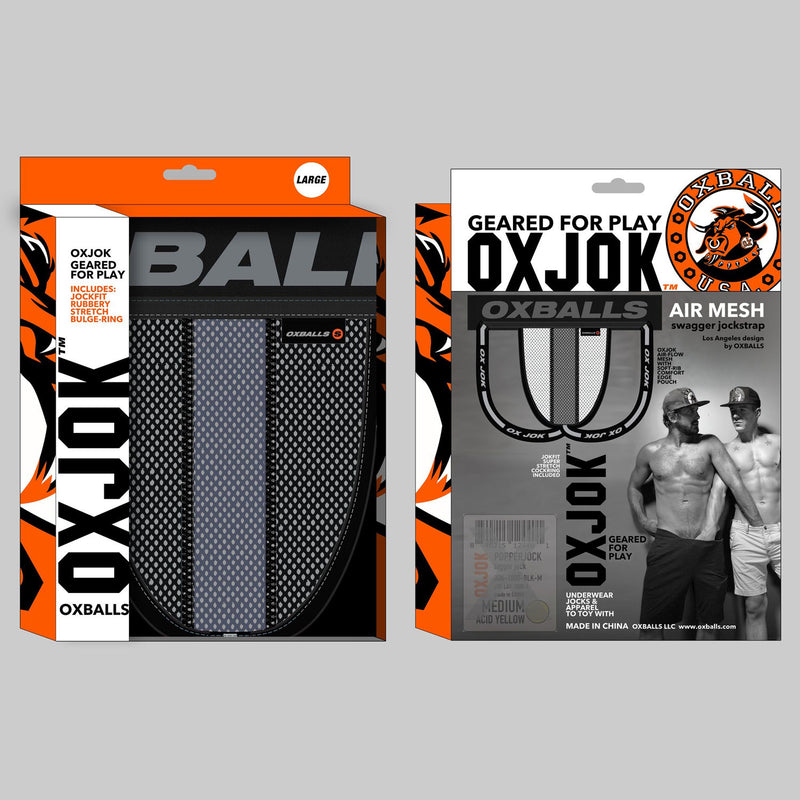 "Airmesh Upthrust Slider-Strap Jock Tar Black Xl OX-JOK-1010-BLK-XL"