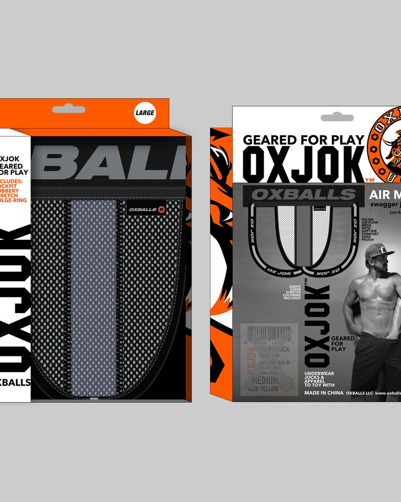 "Airmesh Upthrust Slider-Strap Jock Tar Black Xl OX-JOK-1010-BLK-XL"