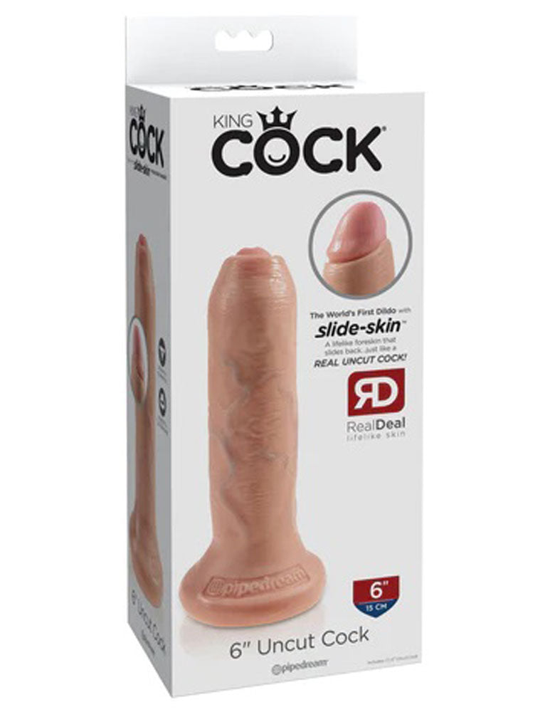 King Cock 6 Inch Uncut - Light