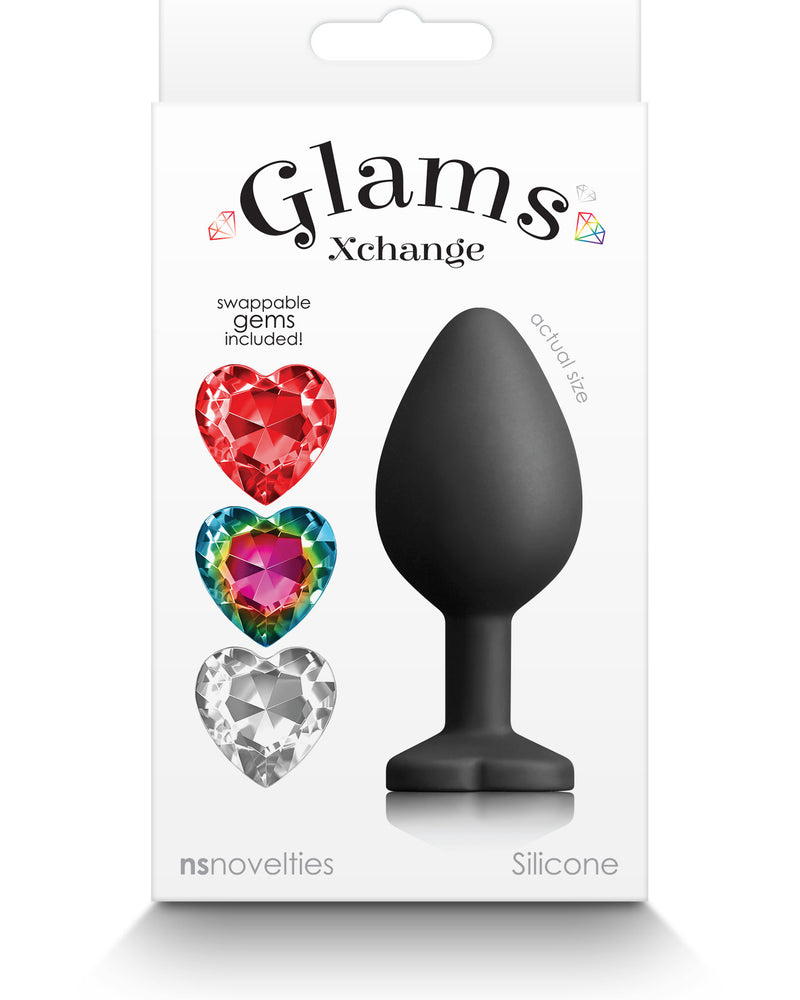 Glams Xchange Heart - Medium - Black
