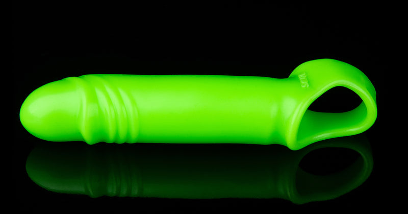 "Smooth Stretchy Penis Sleeve - Glow in the Dark OU-OU740GLO"