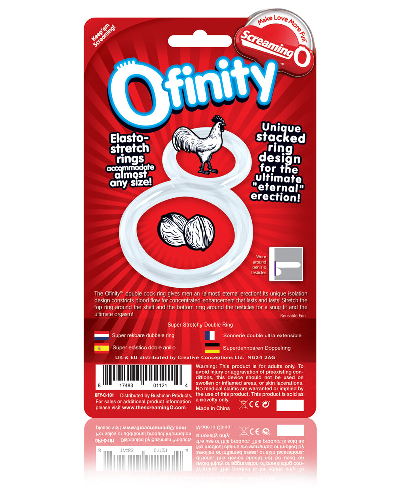 Ofinity Double Ring - Clear