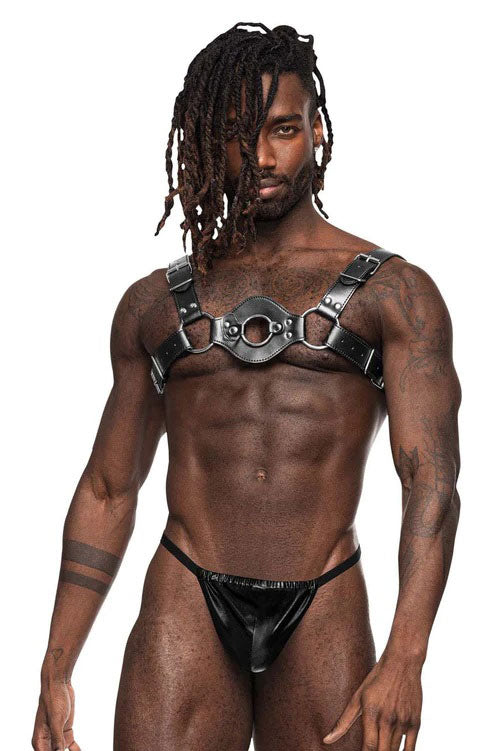 Libra Leather Harness - Black