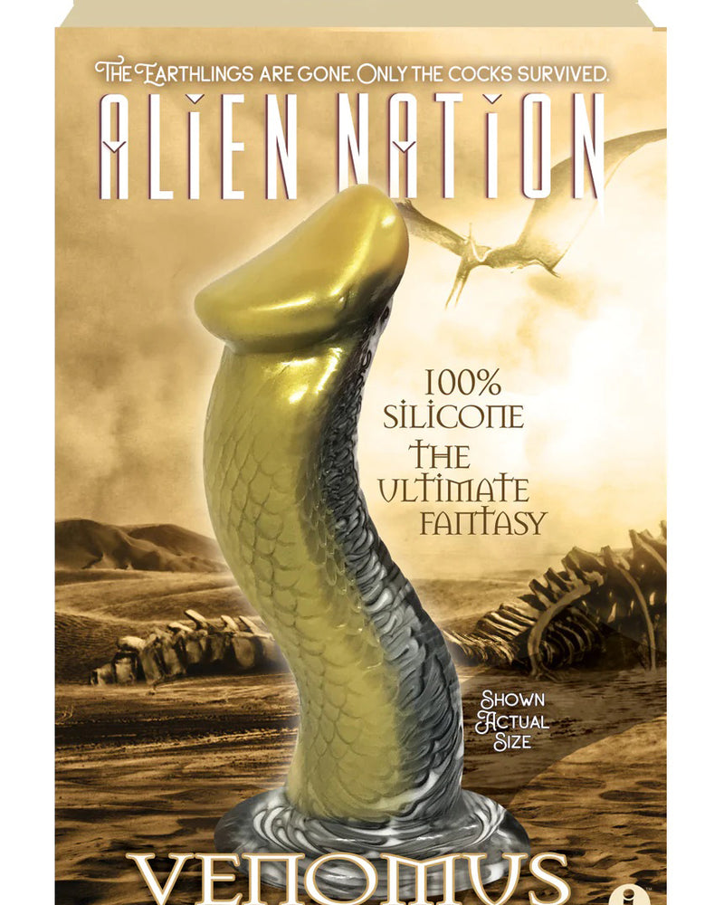 "Alien Nation Venomus Silicone Creature Dildo - Gold IC1351"