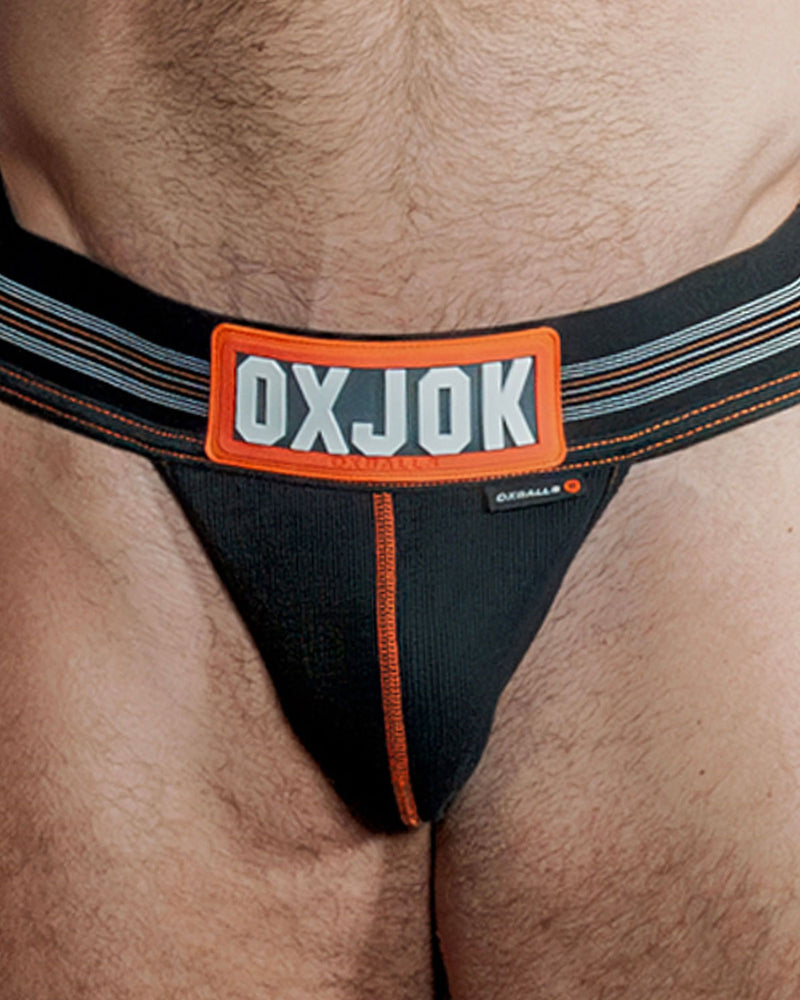 "Slingjock Upthrust Slider-Strap Jock Black Iron - Large OX-JOK-1000-BLK-L"
