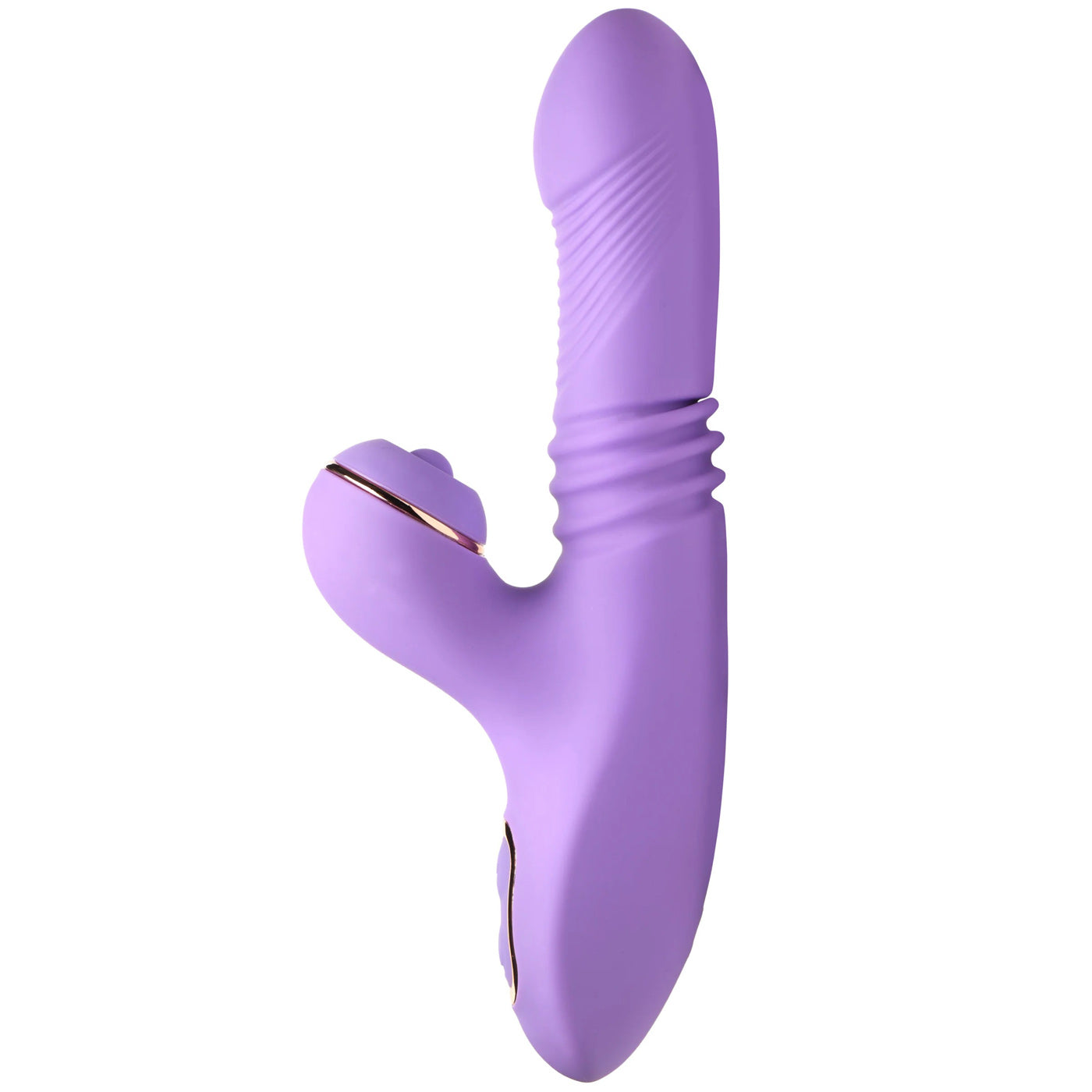 Pro-Thrust Max 14x Thrusting and Pulsing Silicone Rabbit - Purple