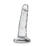 Naturally Yours - 5.5 Inch Glitter Dong - Sparkling Clear