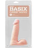 Basix Rubber Works - 6 Inch Dong - Flesh