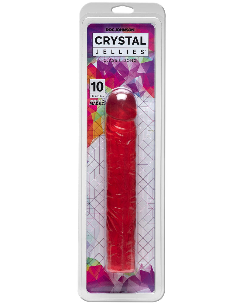Crystal Jellies Classic Dong 10 Inch - Pink