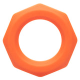 Alpha Liquid Silicone Sexagon Ring - Orange