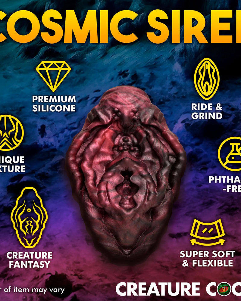 "Xeno Pussy Vulva Silicone Grinder - Red/black CC-AH379"