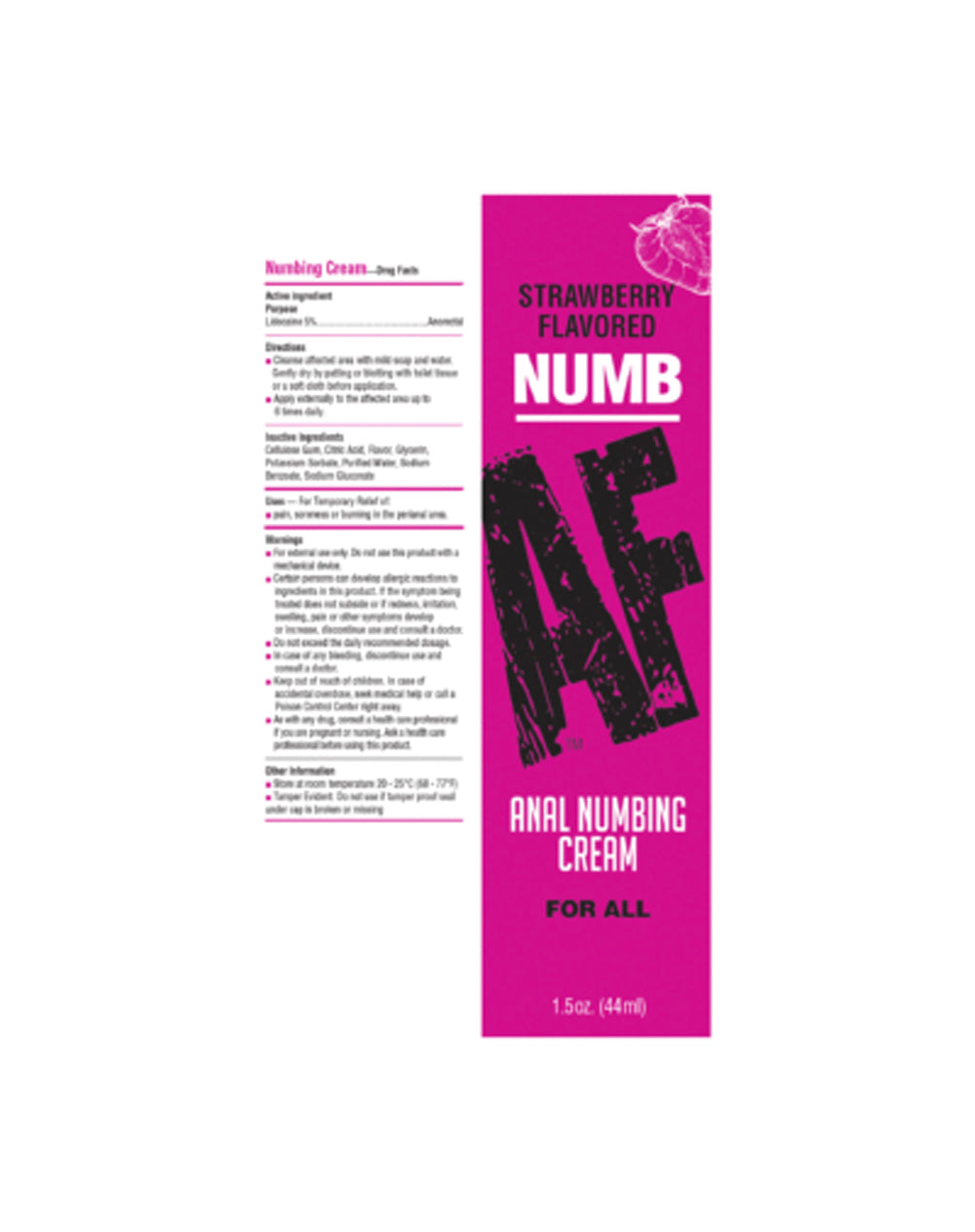 Numb Af Anal Desensitizer Strawberry 1.5oz