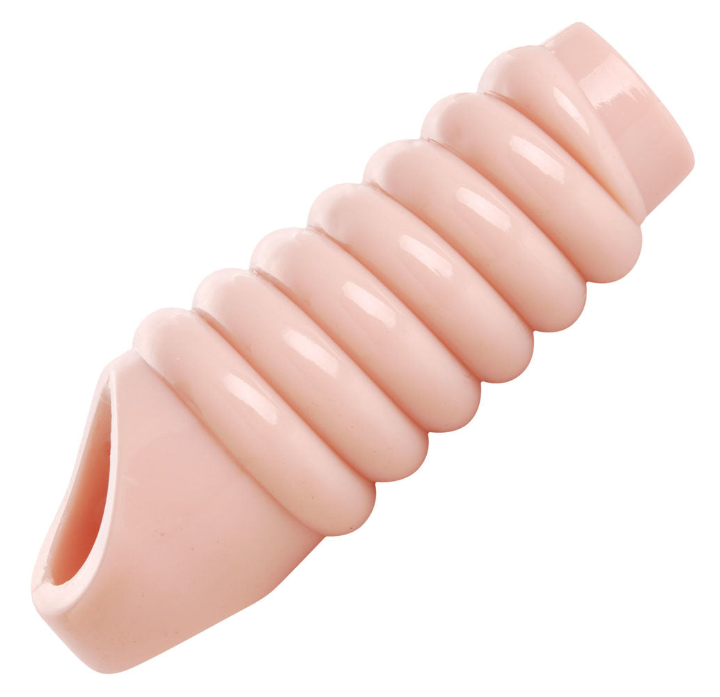 "Really Ample Ribbed Penis Enhancer Sheath SM-AE560"