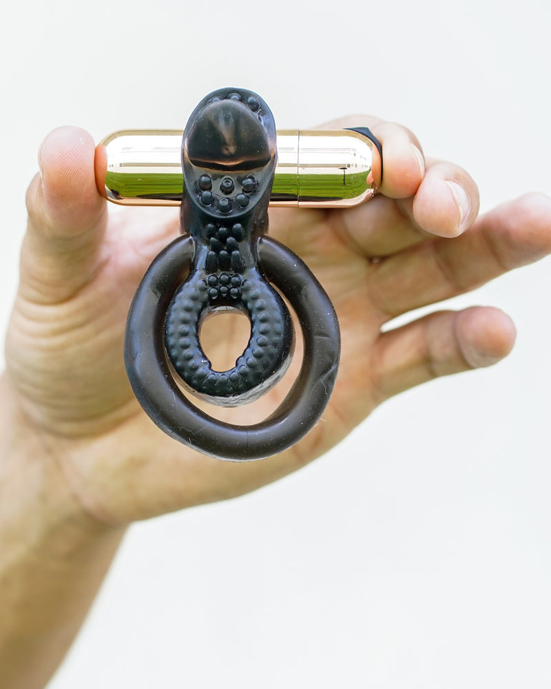 "Jayden Vibrating Erection Enhancer Ring - Rose Gold MTMA1720-RG"