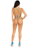 Body Cruzado de Rayas Arcoíris - Talla Única - Multicolor