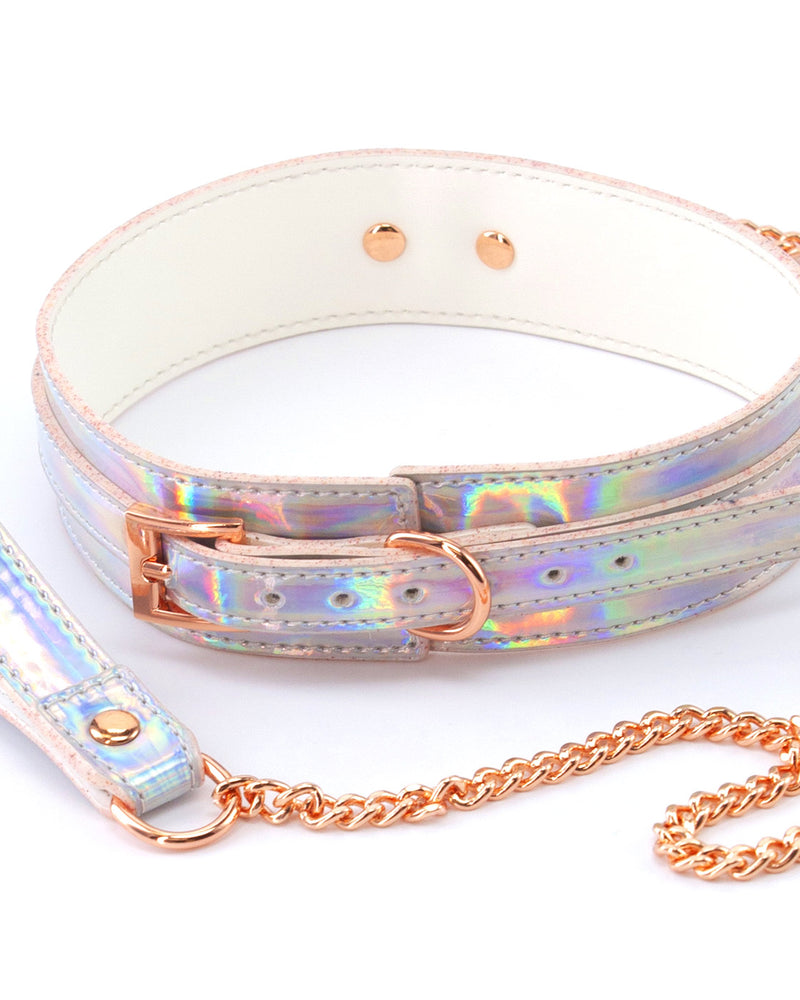 "Cosmo Bondage - Collar and Leash - Rainbow NSN-1313-02"