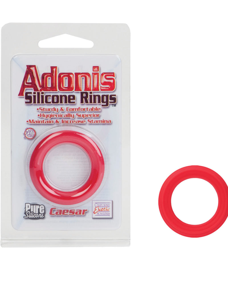 "Caesar Silicone Ring - Red SE1368102"