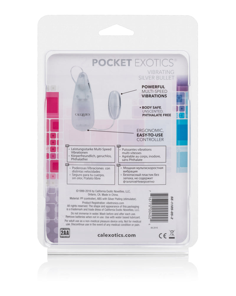 Pocket Exotics Vibrating Silver Bullet