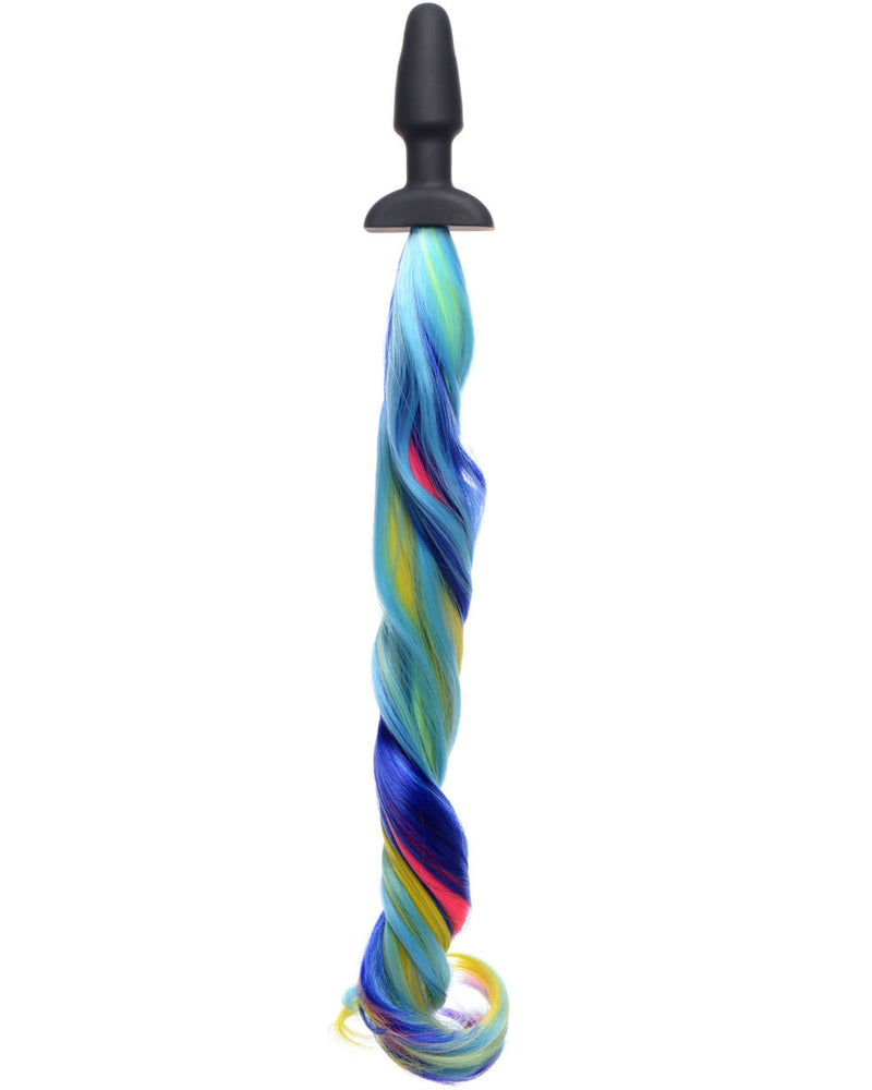 "Rainbow Pony Tail Anal Plug TZ-AF641"