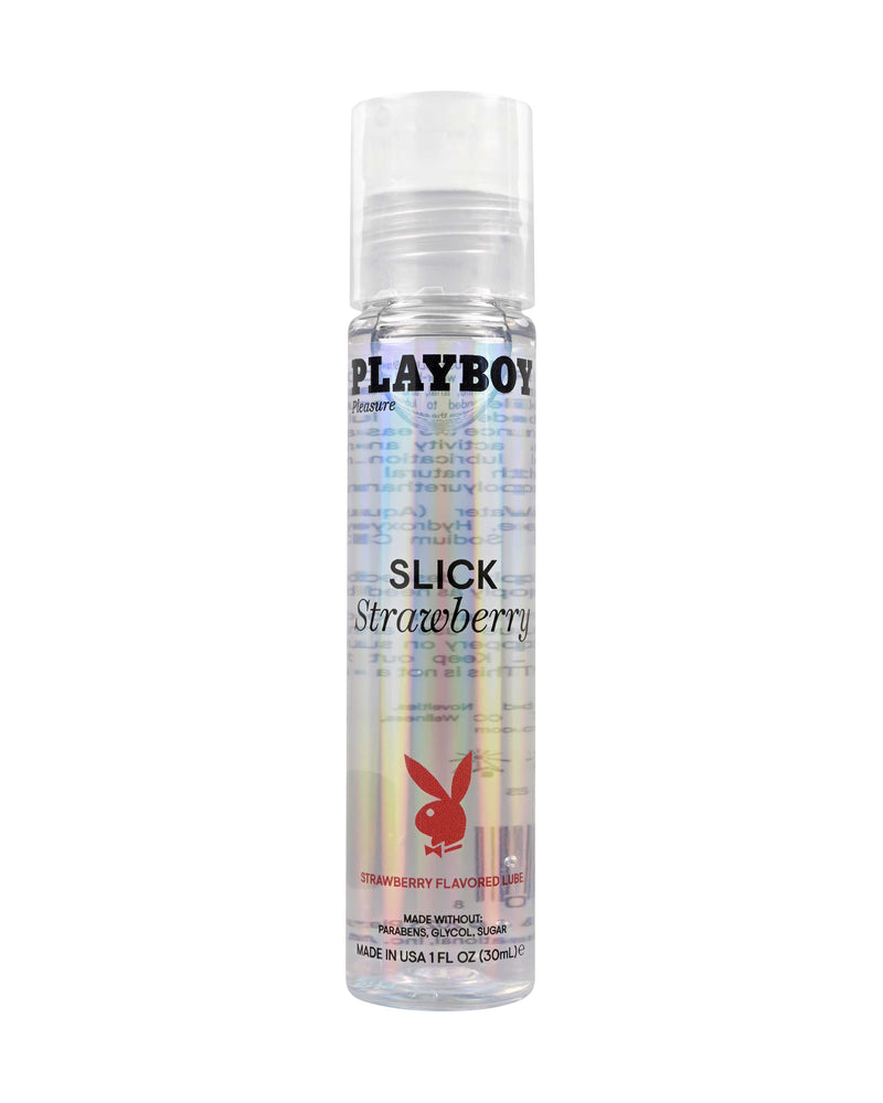"Playboy Pleasure Slick Strawberry Flavored Lubricant 1 Oz PB-LQ-2208-2"