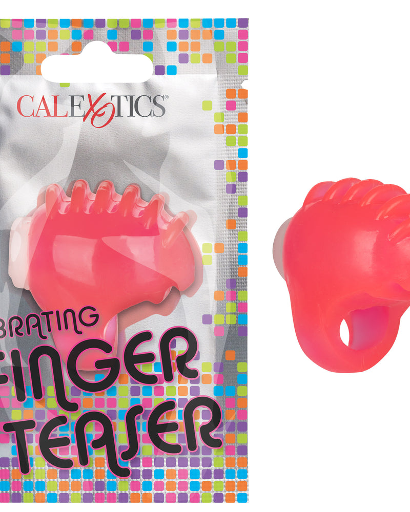 Foil Pack Vibrating Finger Teaser - Pink