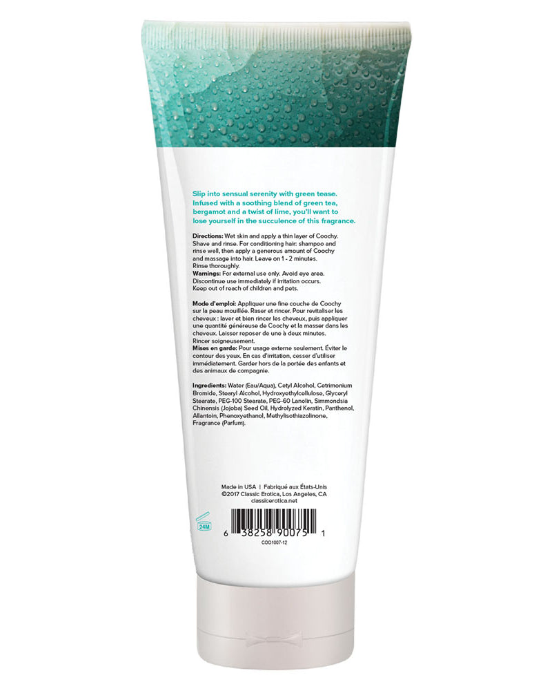 Coochy Shave Cream Green Tease 12.5 Fl Oz.