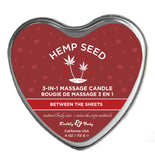 "Hemp Seed 3-in-1 Massage Candle - Between the Sheets - 4oz EB-HSCV022B"