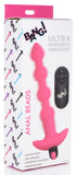 Bang - Vibrating Silicone Anal Beads and Remote Control - Pink