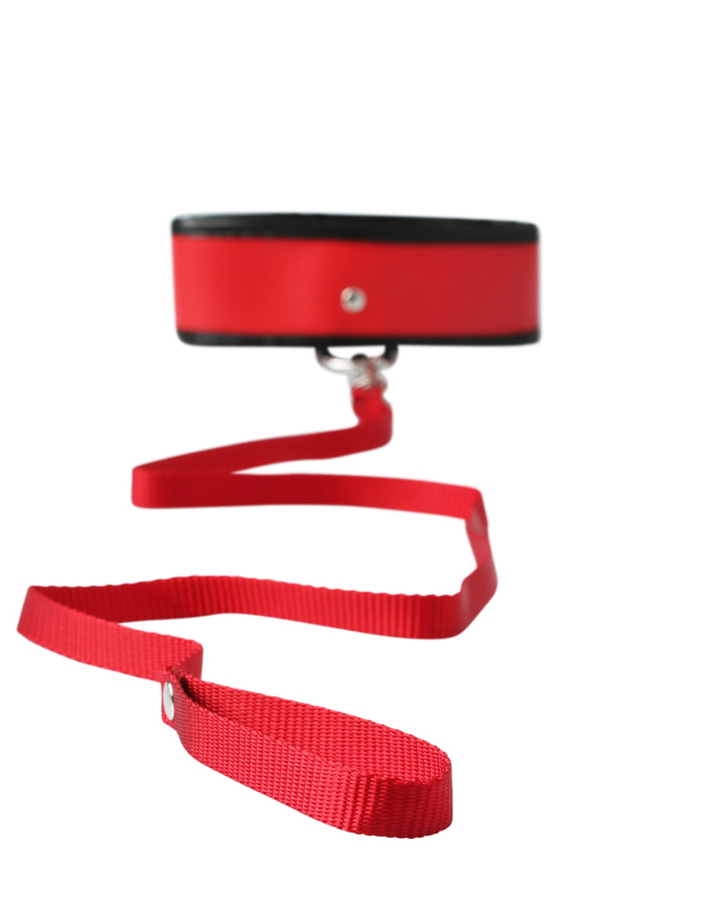 "Sex and Mischief Leash and Collar - Red SS100-49"