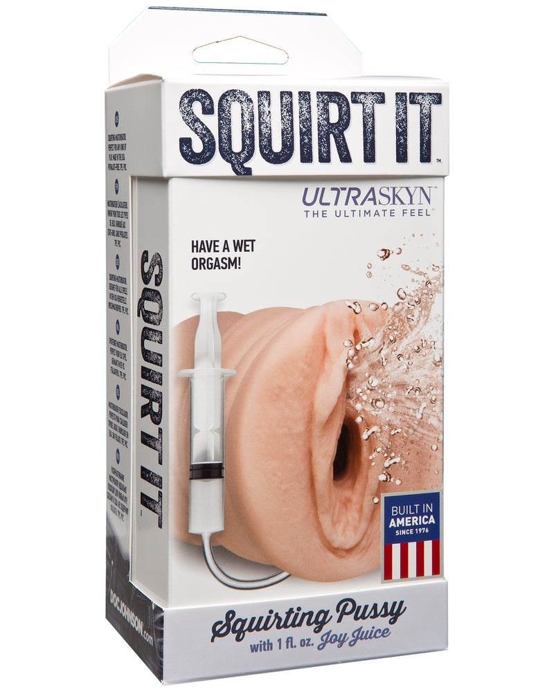 Squirt It - Squirting Pussy Stroker With Joy Juice - Vanilla