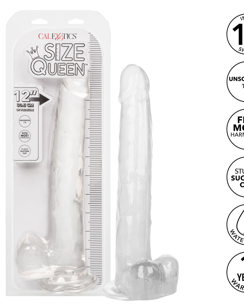 "Size Queen 12 inch/30.5 Cm - Clear SE0263002"