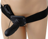 Deluxe Vibro Erection Assist Hollow Silicone Strap-On