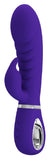 Prescott Super Soft Rabbit Silicone Vibrator - Purple