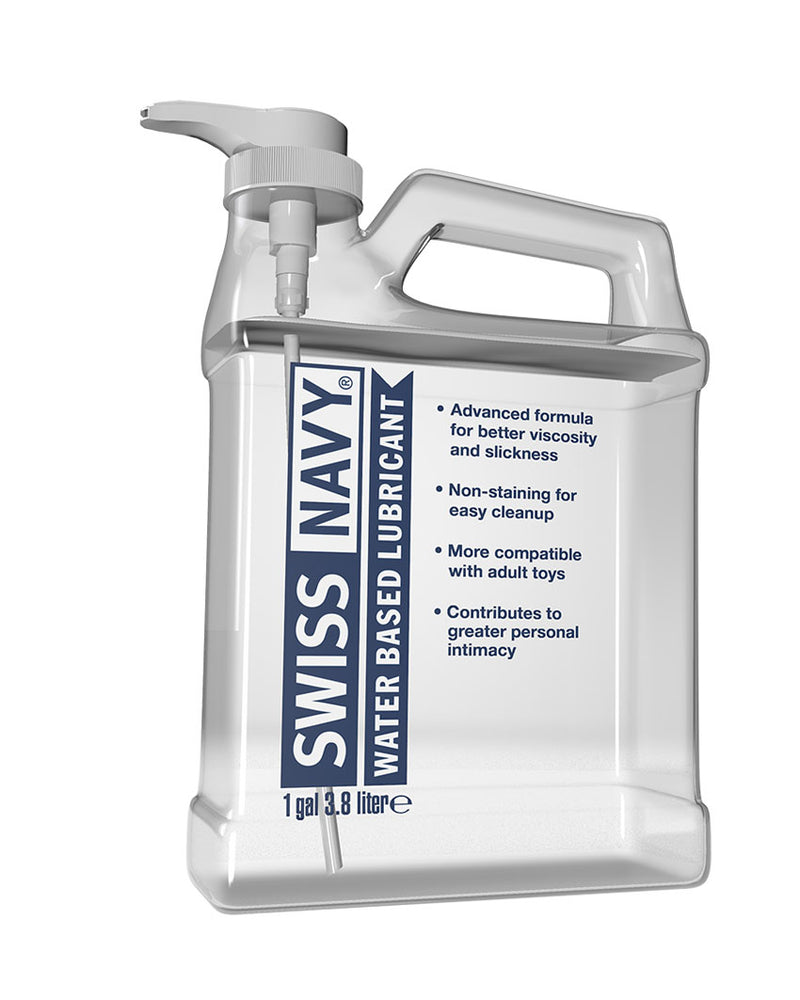 "Swiss Navy Water-Based Lubricant 1 Gallon MD-SNWB1G"