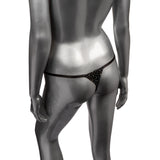 "Radiance Crotchless Thong - One Size - Black SE3000473"