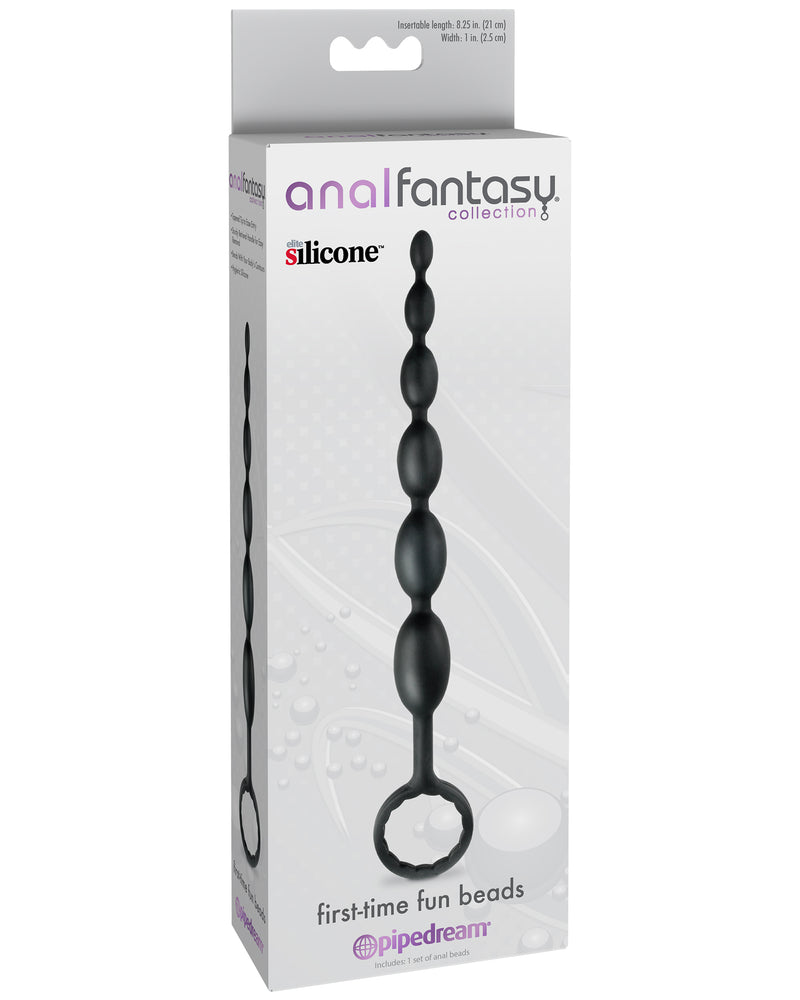 Anal Fantasy Collection First Time Fun Beads - Black