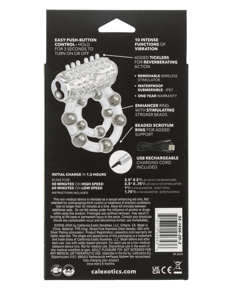 Maximus Enhancement Ring 10 Stoker Beads Rechargeable