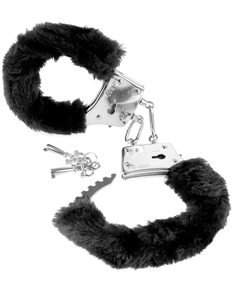 "Fetish Fantasy Series Beginner's Furry Cuffs - Black PD3800-23"