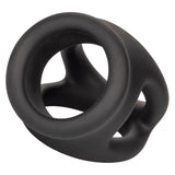 "Alpha Liquid Silicone Dual Cage and Ring - Black Ring - Black SE1492372"
