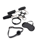 7 Pc Hogtie and Ball Gag Kit - Black