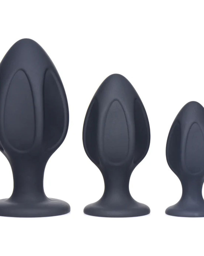 Triple Juicers Silicone Anal Trainer Set - Black