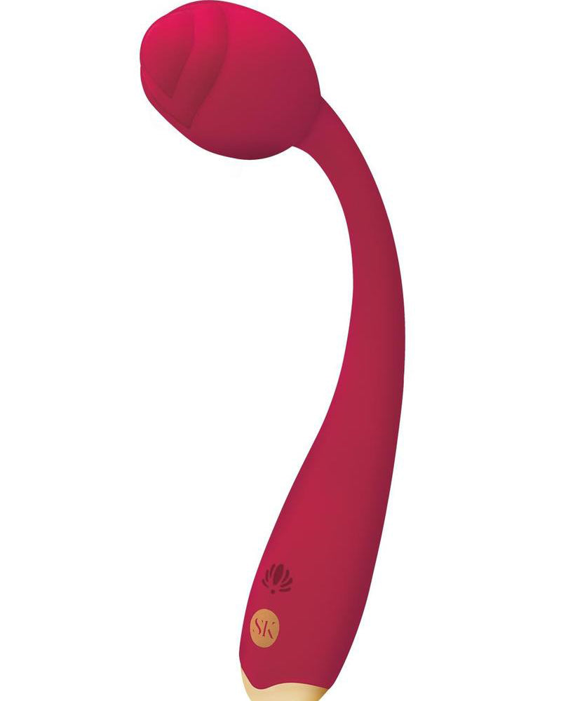 Rosegasm Long Stem Flexi G-Spot Vibe Rose - Red